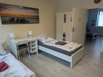 Ein Bett oder Betten in einem Zimmer der Unterkunft Südwind