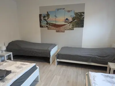 Ein Bett oder Betten in einem Zimmer der Unterkunft Südwind