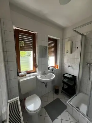 Ein Badezimmer in der Unterkunft Idyllisch wohnen an der Ruhr