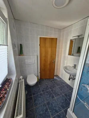 Ein Badezimmer in der Unterkunft Ferienhaus Schwerte Ergste im Ruhrtal