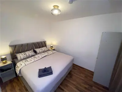 Ein Bett oder Betten in einem Zimmer der Unterkunft Downtown Residence Düsseldorf