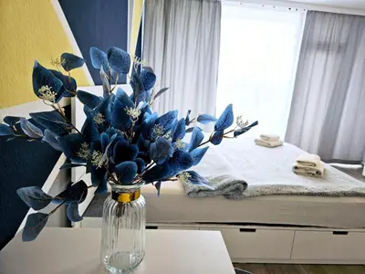 Ein Bett oder Betten in einem Zimmer der Unterkunft 2- Zimmerwohnung in Centrum für 4Person