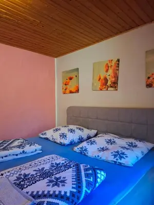 Ein Bett oder Betten in einem Zimmer der Unterkunft B&B Apartments Privater Eingang und kostenlose Parkplatz
