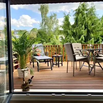 Terrassenwohnung mit Gartenblick