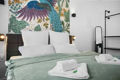 Ein Bett oder Betten in einem Zimmer der Unterkunft ROTH Apartments Wuppertal-Elberfeld