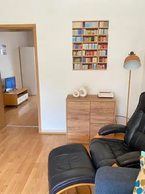 Die Bibliothek in der Ferienwohnung
