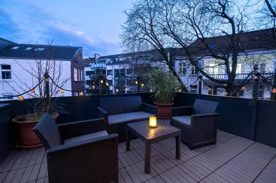 Das Gebäude in dem sich die Ferienwohnung befindet