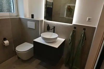 Ein Badezimmer in der Unterkunft stylish, cozy, close to nature