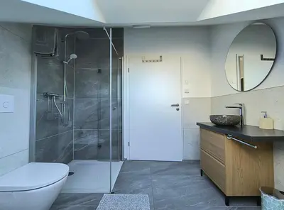 Ein Badezimmer in der Unterkunft Modernes Apartment Melia