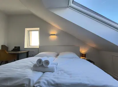 Ein Bett oder Betten in einem Zimmer der Unterkunft Modernes Apartment Melia