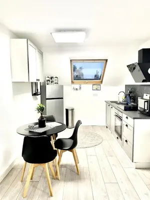 Küche/Küchenzeile in der Unterkunft Sonnenglanz Wohnung auf der Vierten