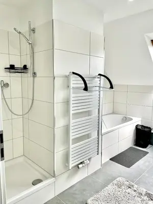 Ein Badezimmer in der Unterkunft Sonnenglanz Wohnung auf der Vierten
