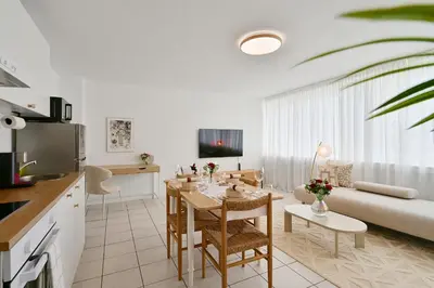 TV/Unterhaltungsangebot in der Unterkunft Romantic and Elegant 2-room apartment Wuppertal City Center Love Suite