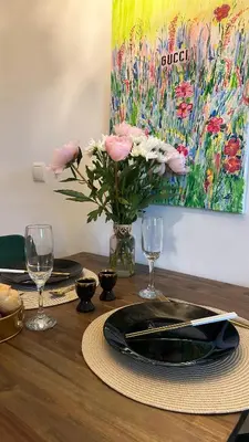 Grundriss der Unterkunft Stilvolles Apartment nähe Messe Düsseldorf in Duisburg Süd