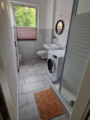 Ein Badezimmer in der Unterkunft Ostwind