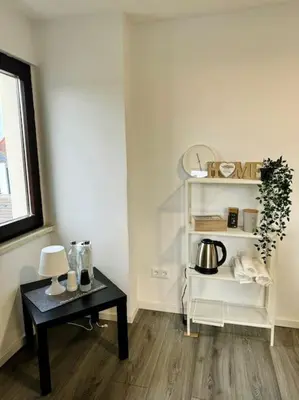 Kaffee-/Teezubehör in der Unterkunft HomeBerg Duisburg - feine 3 Zimmer, 4 Betten, 60qm in Top Lage