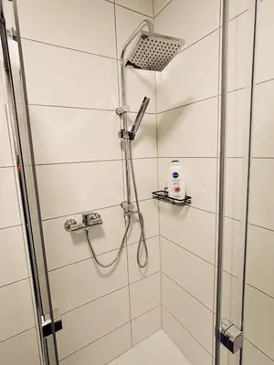Ein Badezimmer in der Unterkunft SuperSuite2 BohoApartment Balkon