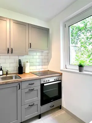 Küche/Küchenzeile in der Unterkunft Salí - Remscheid - Apartmenthaus