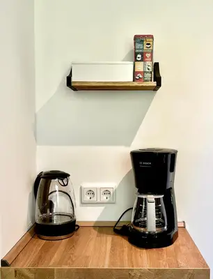 Kaffee-/Teezubehör in der Unterkunft Salí - Remscheid - Apartmenthaus