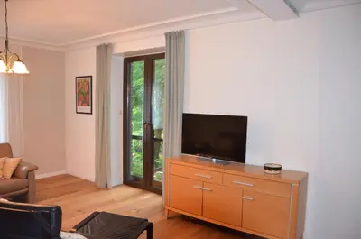 TV/Unterhaltungsangebot in der Unterkunft Ferienwohnung Haus am Fluß