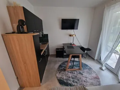 TV/Unterhaltungsangebot in der Unterkunft Parkside Modernes Studio Appartment
