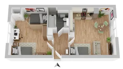 Küche/Küchenzeile in der Unterkunft CosyHomes24 - Centrally with parking space - HA01