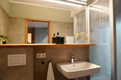 Ein Badezimmer in der Unterkunft Chez Phéline