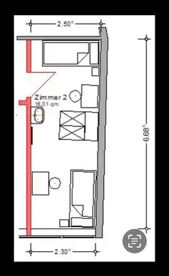 Grundriss der Unterkunft My Home Hostel Deluxe Lüdinghausen