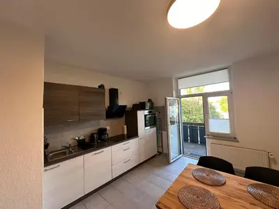 Küche/Küchenzeile in der Unterkunft After-Work-Home 2