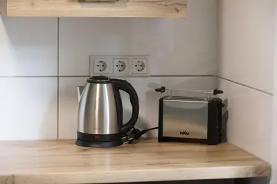 Kaffee-/Teezubehör in der Unterkunft Idyllische Stadtwohnung