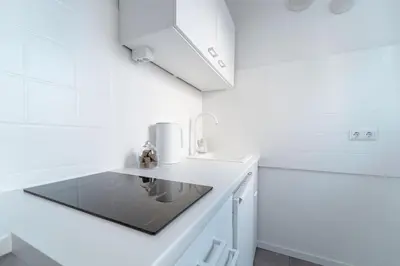 Küche/Küchenzeile in der Unterkunft Zentral gelegenes Appartment