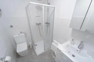 Ein Badezimmer in der Unterkunft Zentral gelegenes Appartment