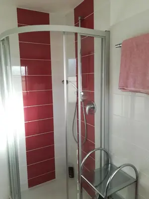 Ein Badezimmer in der Unterkunft Gaestehaus Jagsttalblick