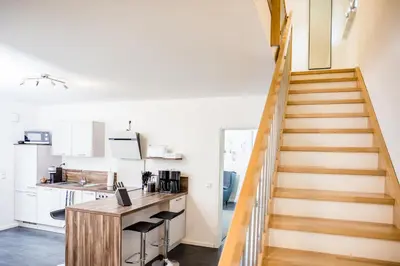 Küche/Küchenzeile in der Unterkunft FEEL - Comfort Haus Münsterblick - Nahe Münster