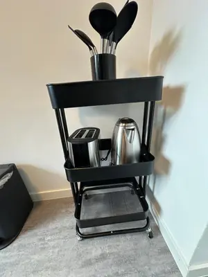 Kaffee-/Teezubehör in der Unterkunft 21-schickes, modernes Apartment am Volkspark in Herten-herzlich Willkommen!