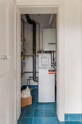 Küche/Küchenzeile in der Unterkunft Das blaue Haus allein für Dich!