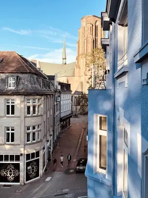 Ein allgemeiner Blick auf Gelsenkirchen oder ein Stadtblick von der Ferienwohnung aus