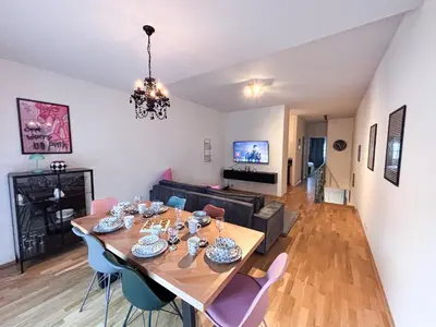 Küche/Küchenzeile in der Unterkunft ThinkPink! Apartment im Herzen Dortmunds