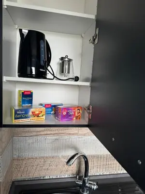 Küche/Küchenzeile in der Unterkunft Haus am Bahnhof