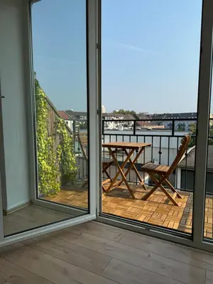 Ein Balkon oder eine Terrasse in der Unterkunft Haus am Bahnhof