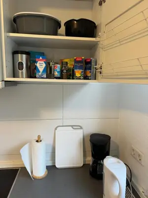 Küche/Küchenzeile in der Unterkunft Haus am Bahnhof