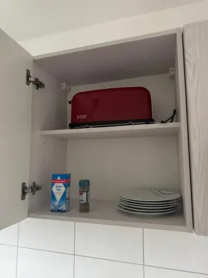 Küche/Küchenzeile in der Unterkunft Haus am Bahnhof