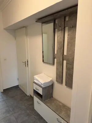 Ein Badezimmer in der Unterkunft Haus am Bahnhof