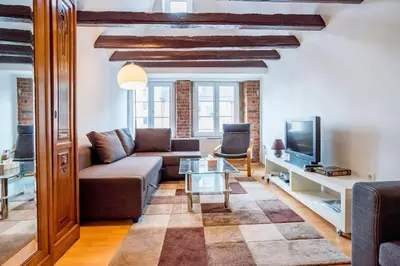 TV/Unterhaltungsangebot in der Unterkunft Maisonette Wohnung Bolkerstraße in Düsseldorf