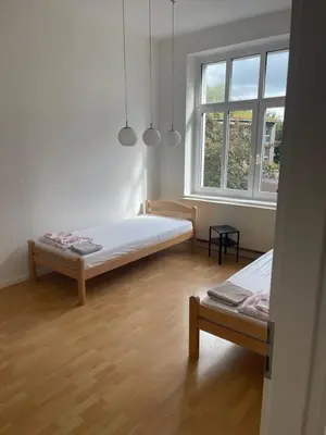 Ein Bett oder Betten in einem Zimmer der Unterkunft ES-Unterkunft Dinslaken