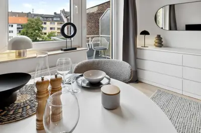 Grundriss der Unterkunft City - Luxus Apartment Lift & Parken -Nähe DUS & Dortmund & Köln & Essen