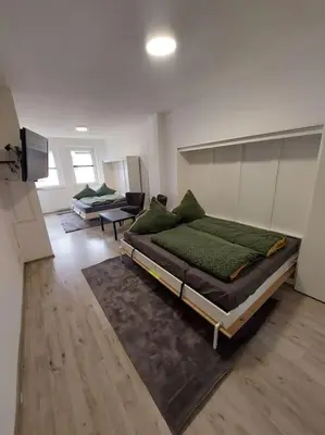 Ein Sitzbereich in der Unterkunft Schöne helle 50qm Suite mit großer Küche