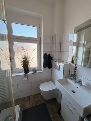 Ein Badezimmer in der Unterkunft Ferien Monteur Haus C&M