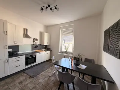 Küche/Küchenzeile in der Unterkunft Ferien Monteur Haus C&M