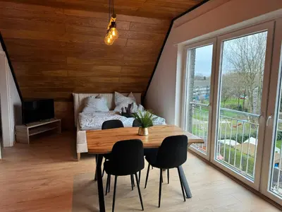 Ein Bett oder Betten in einem Zimmer der Unterkunft Brooklyn Loft by HII